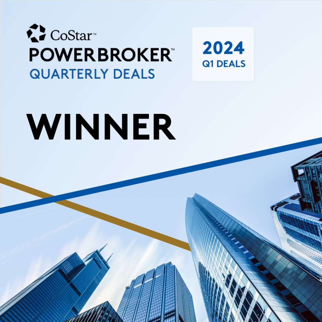 JACKSON HOWARD Wins CoStar’s Q1 2024 Power Broker Quarterly Deals Award
